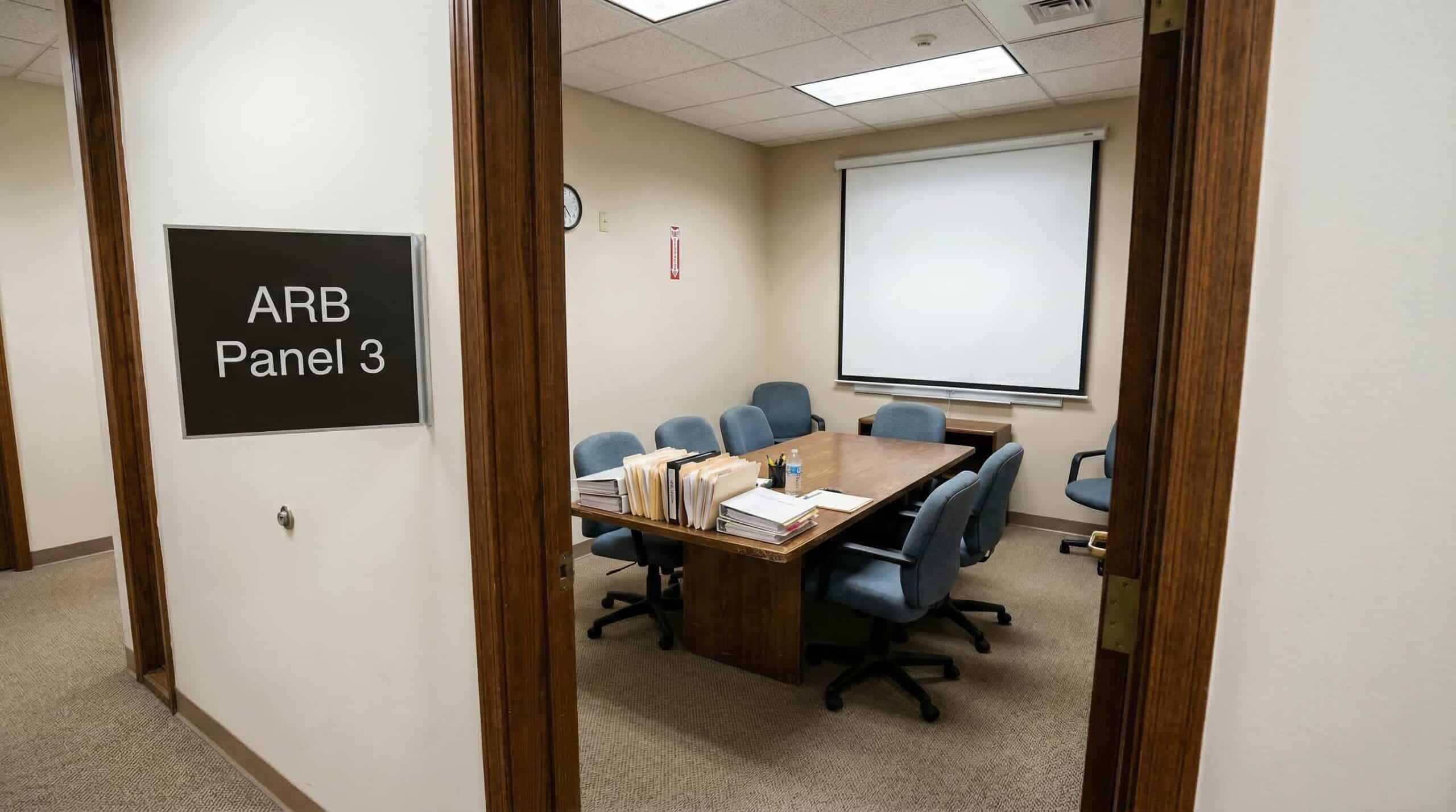 Appraisal Review Board hearing room in Texas