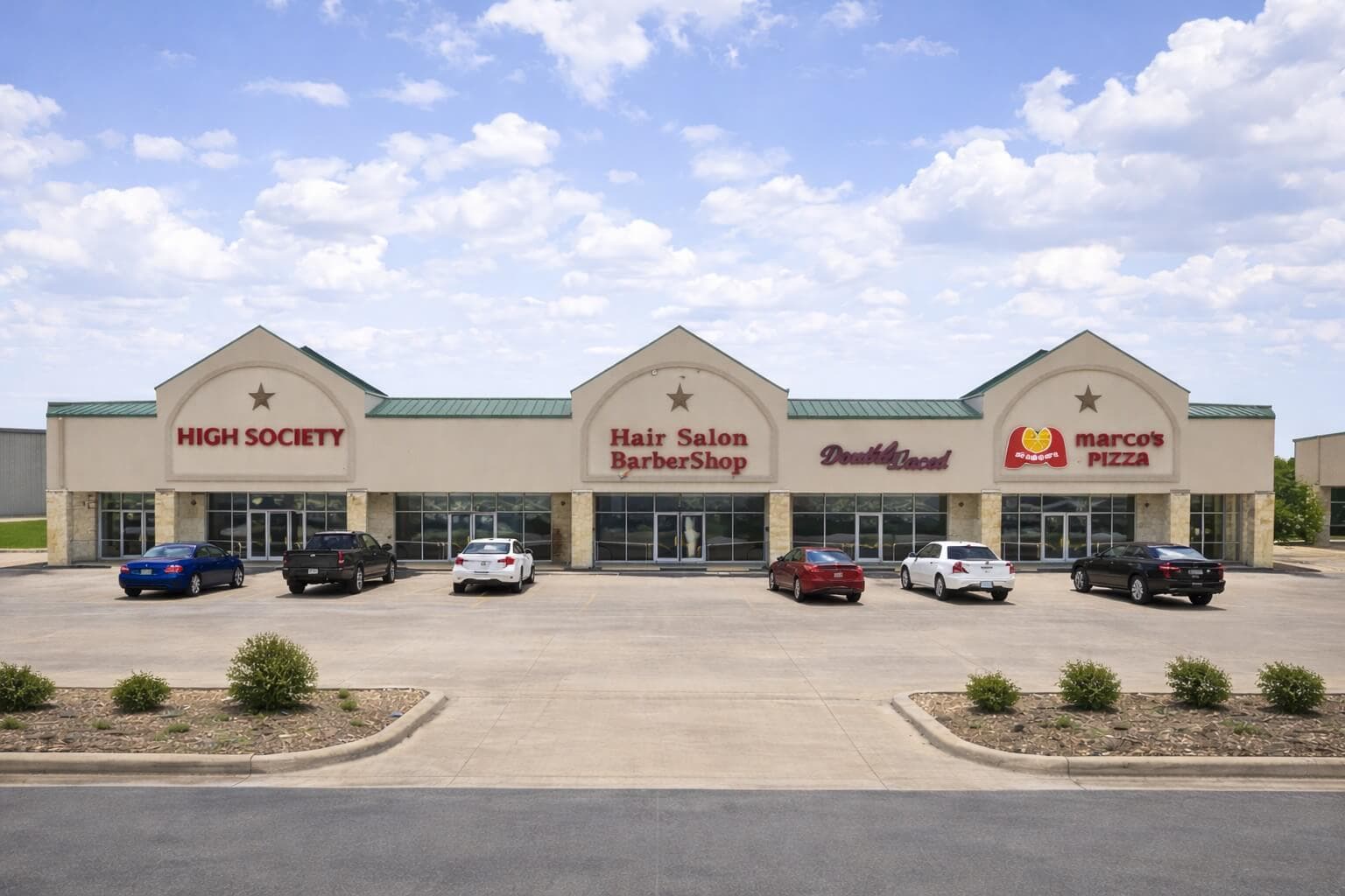 Strip mall commercial property with reduced tax assessment